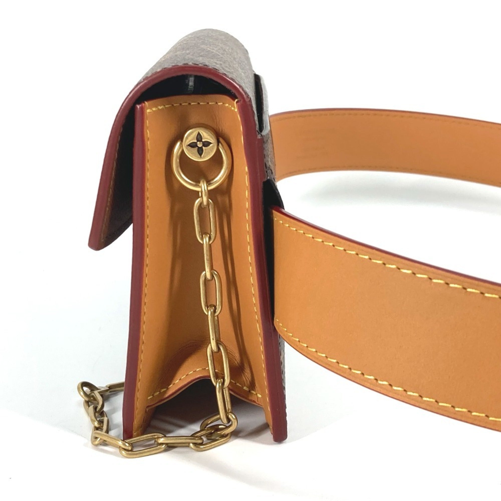 LOUIS VUITTON M44667 Monogram S-Lock Belt Pouch PM, Bag, Shoulder Waist Canvas, Women's, Brown, Like New — Like New