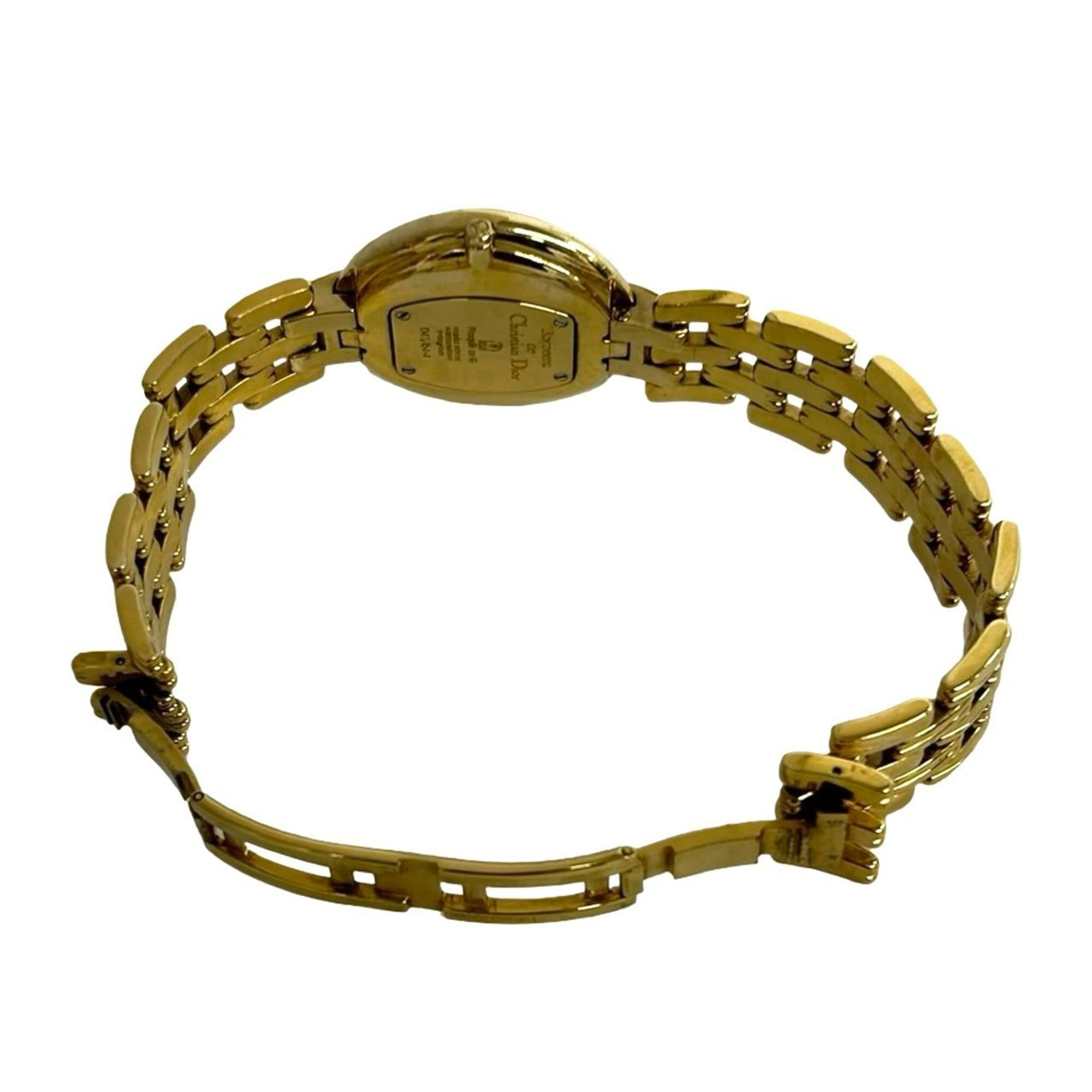 Christian Dior Vintage Baghira GP Quartz Watch Gold Black 38257 — Good