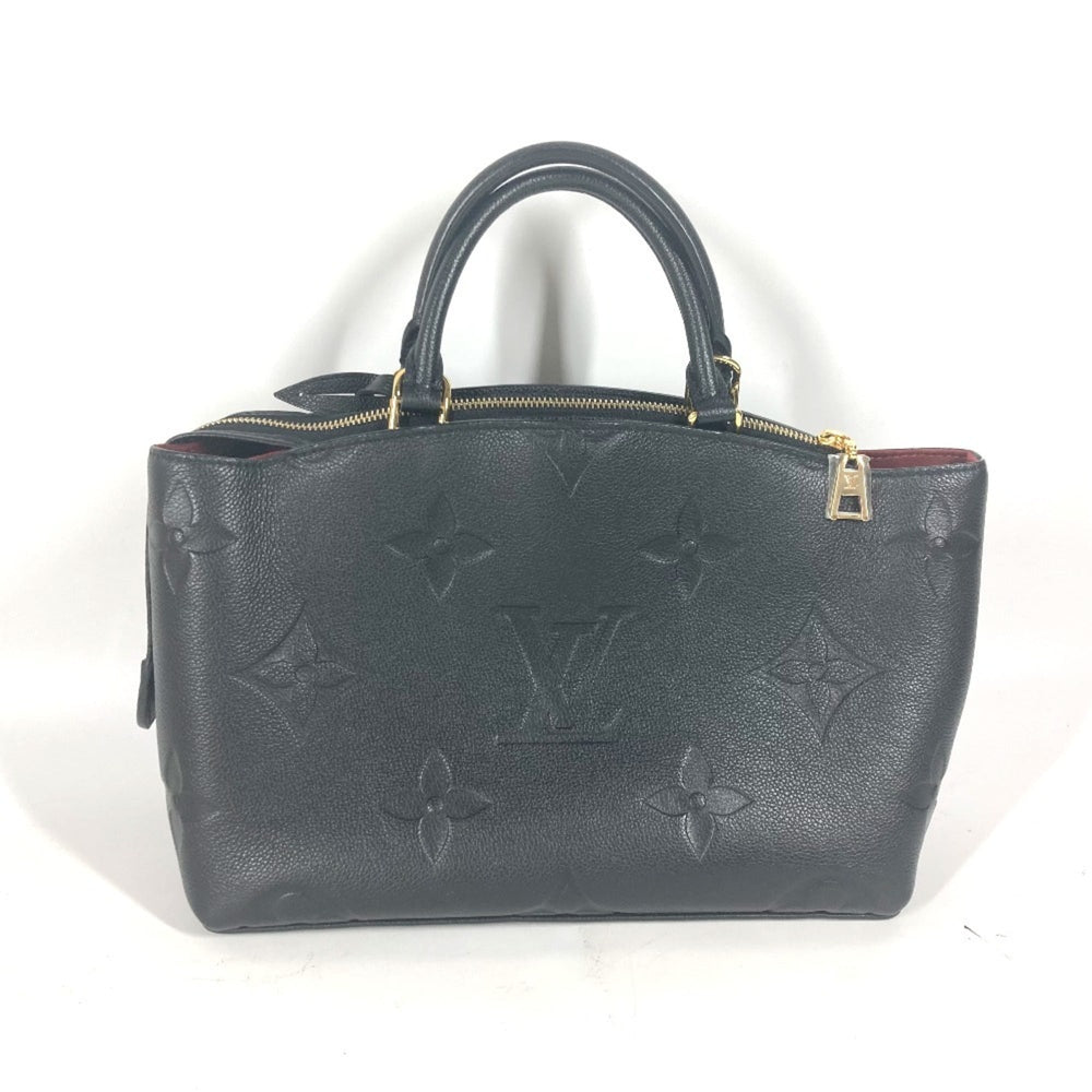 LOUIS VUITTON M58916 Monogram Empreinte Petit Palais PM Tote Bag Handbag Leather Women's Noir Black OT-241018-14 — Like New