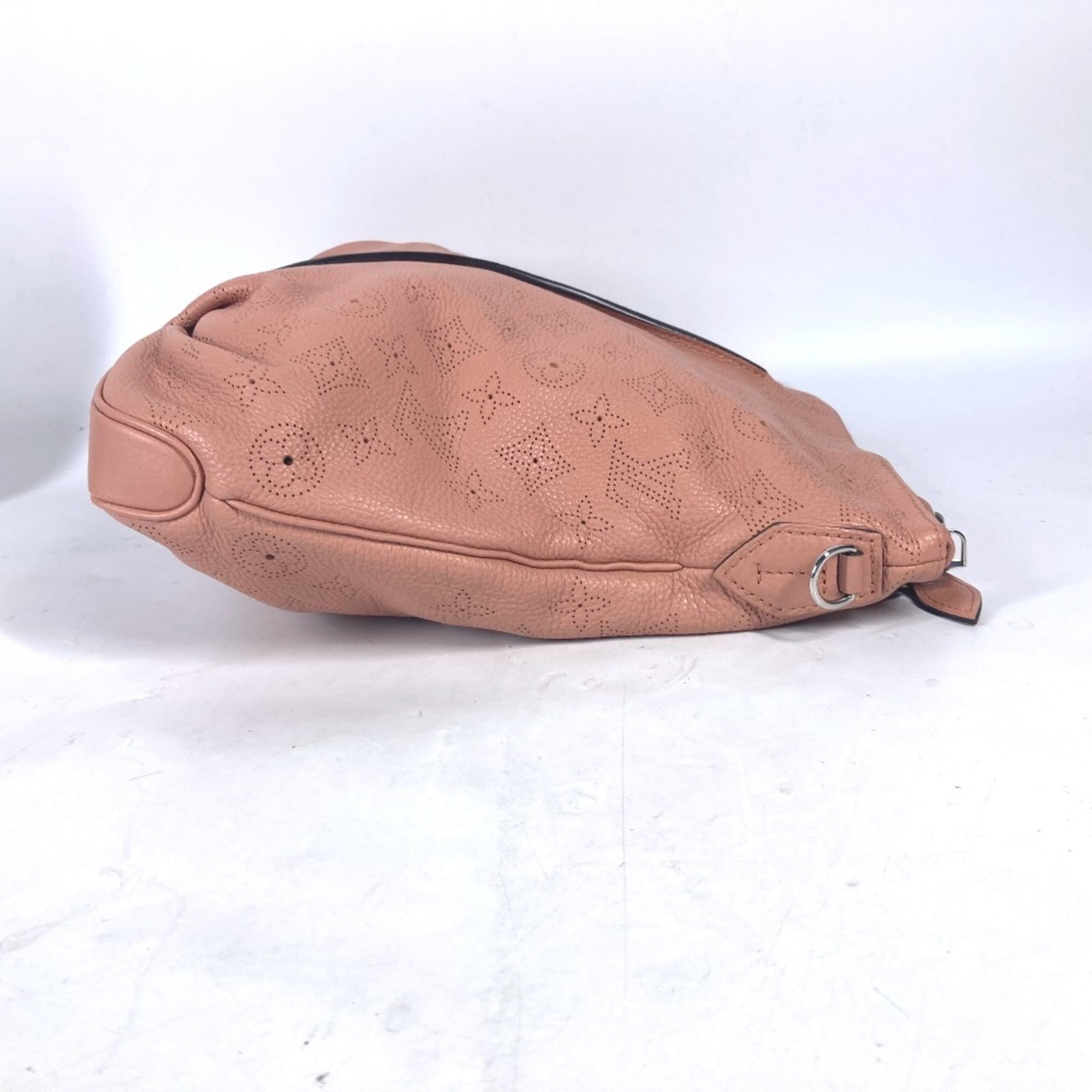 LOUIS VUITTON M94276 Monogram Mahina Selene PM Tote Bag Handbag Shoulder Leather Women's Rose Pink G-241125-24 — Like New