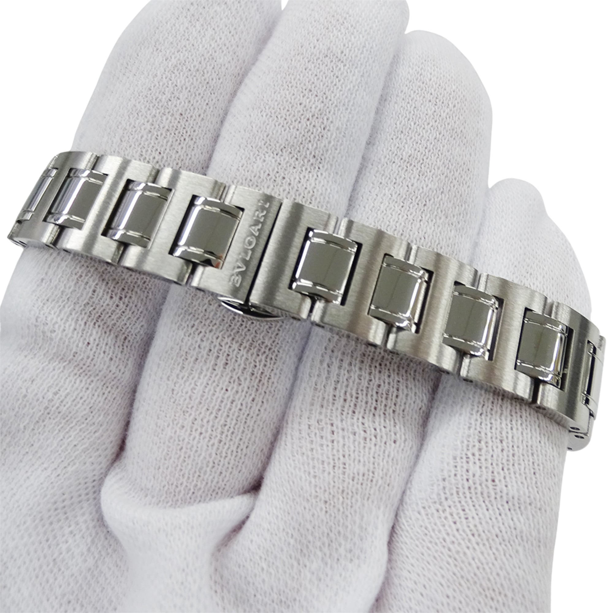 Bulgari BVLGARI Women's Watch, Brand: Date Quartz QZ Stainless Steel SS BB26SS Silver White — Good
