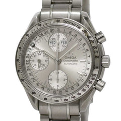 Omega Speedmaster Triple Calendar Watch, Cream White Silver, 3523.30, Chronograph, Automatic Winding, Stainless Steel — Very Good