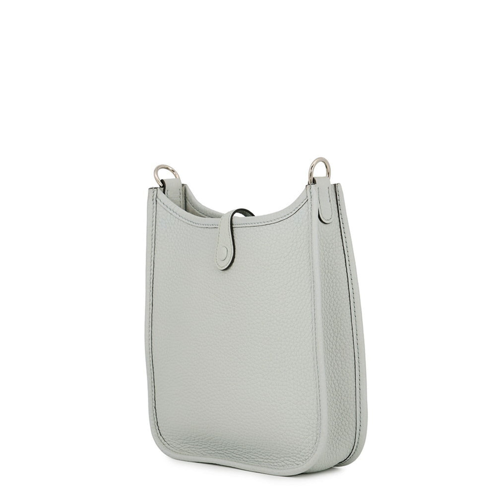 Hermes Evelyne TPM Shoulder Bag 111cm Amazon Blue Pale Etoupe Taurillon Clemence B Stamp Handbag Women's HERMES — Like New