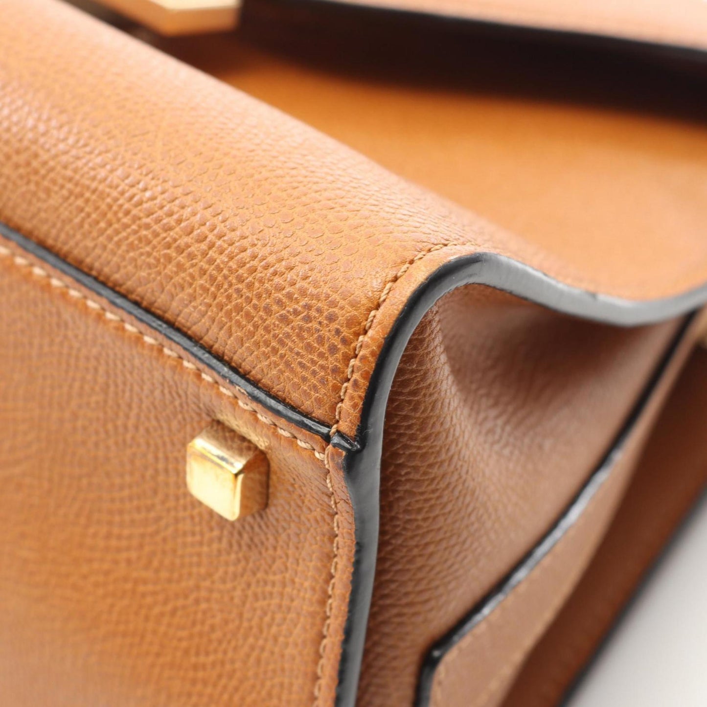 Valextra Medium Iside Handbag, Women's Leather, Brown, V5E56