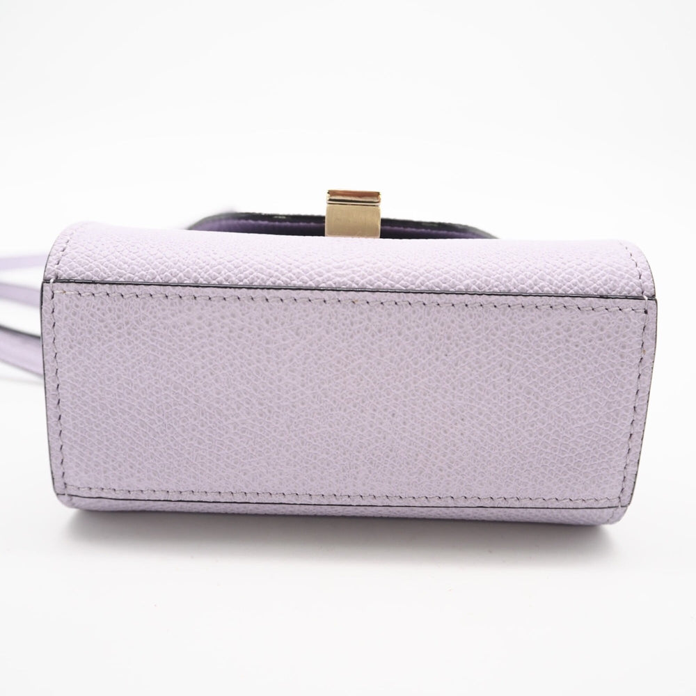 Valextra Iside Belt Mini Bag SGES0061028 Shoulder Purple Calf Leather Women's — New - Store Return
