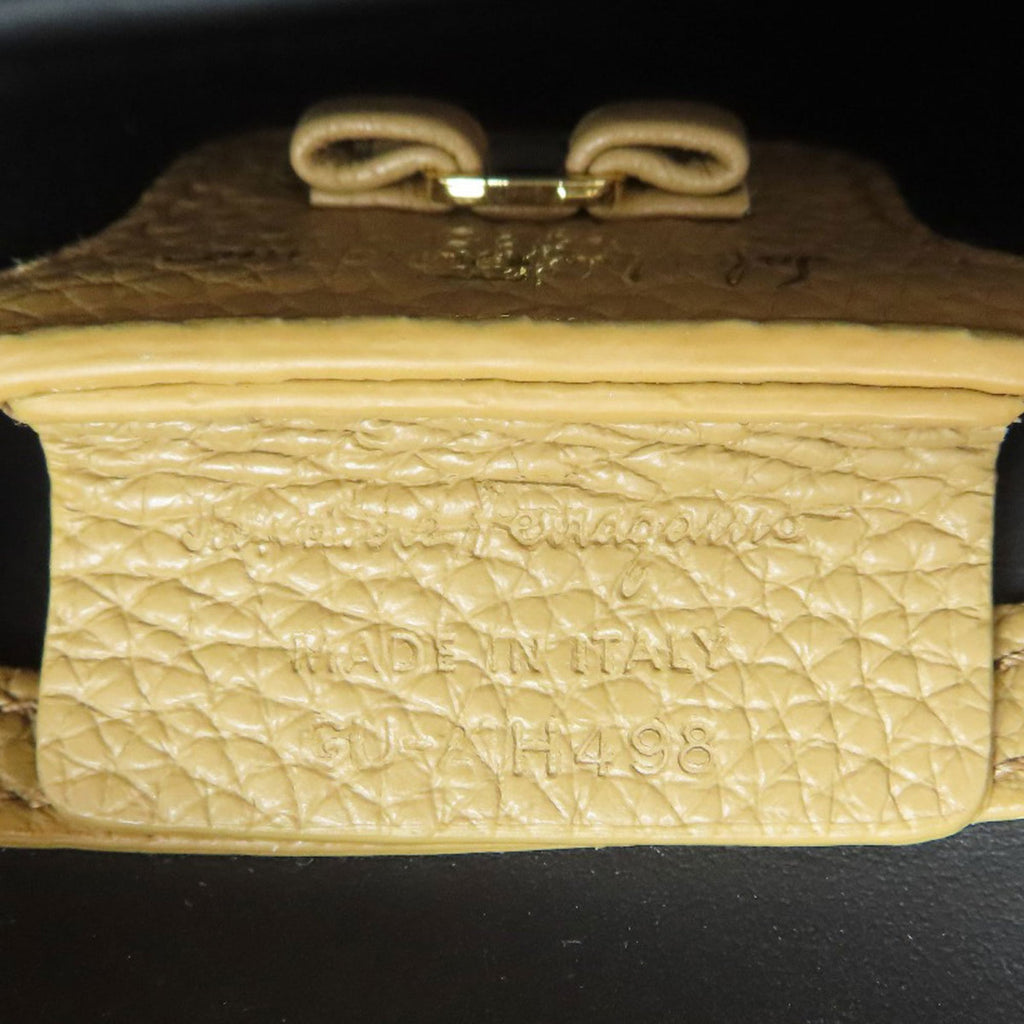 Salvatore Ferragamo Vara Ribbon Shoulder Bag Leather Women's