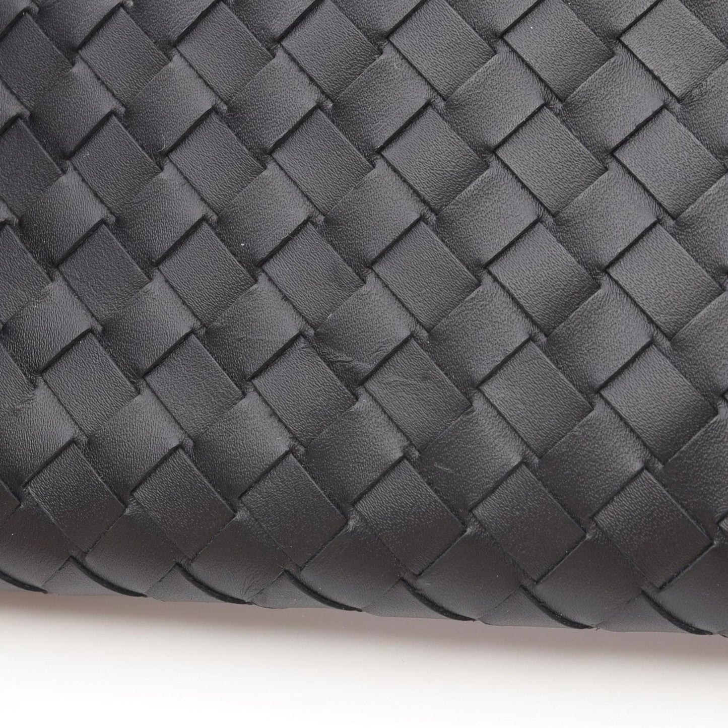 Bottega Veneta Intrecciato Leather Second Bag/Clutch Bag, Women's, Black, 493190