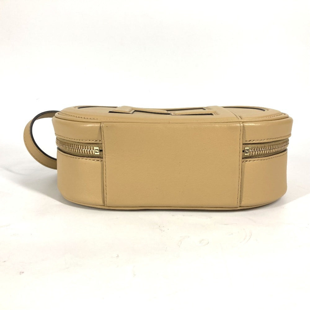 FENDI 8BS058 Pochette Camera Case Small Orlock MINI CAMERA CASE Bag Handbag Shoulder Leather Women's Beige — New - Store Return
