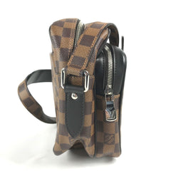LOUIS VUITTON N42704 Damier Dinos Chapman Nile PM Shoulder Bag Canvas Men's Ebene Brown G-240825-44 — Like New