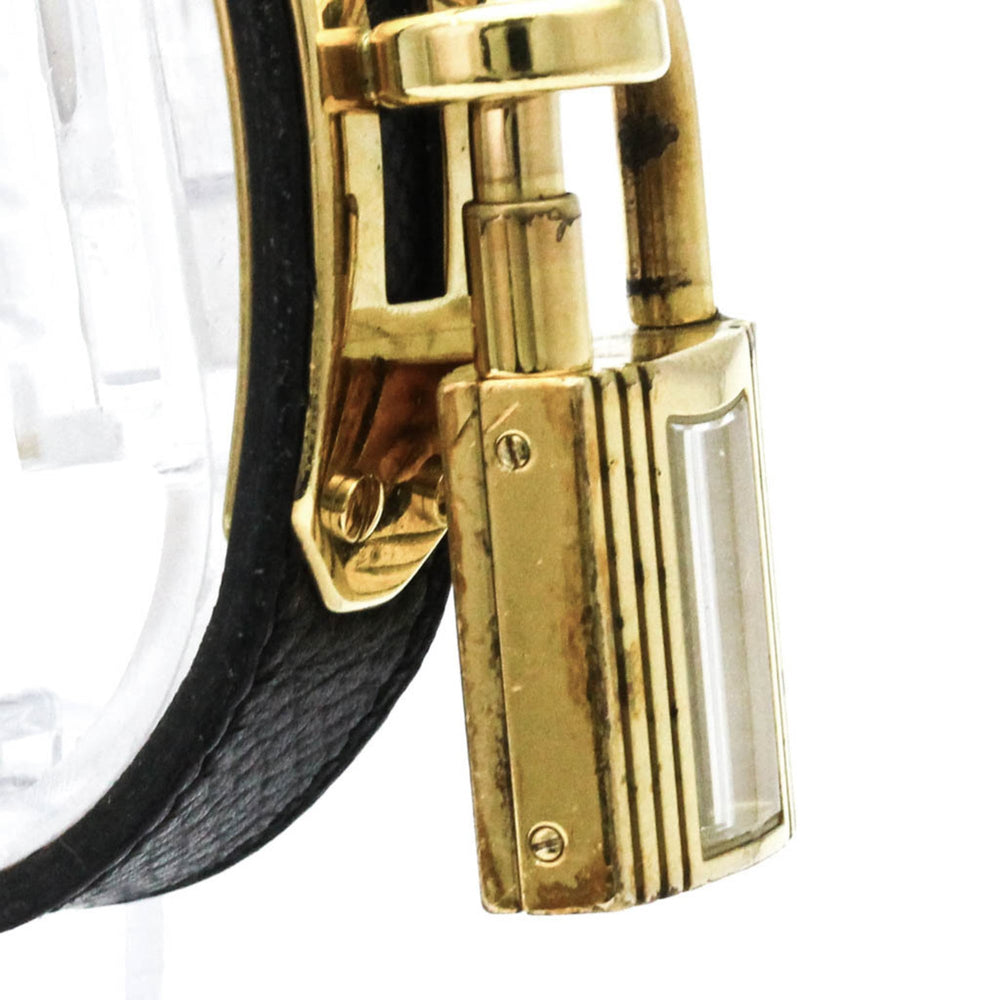 HERMES Kelly Watch Gold Plated Leather Quartz Ladies Watch — Good