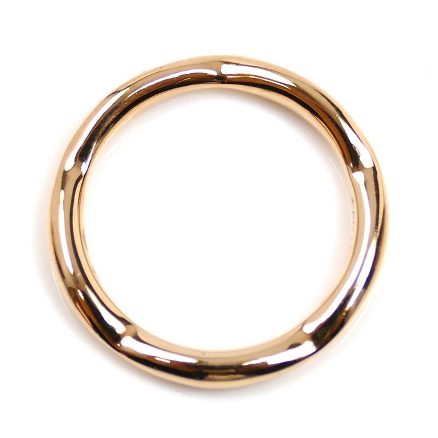 CHANEL 18KPG Pink Gold Camellia Ring J10836 with Diamonds, Size 8, 48mm, 2.4g, Women's