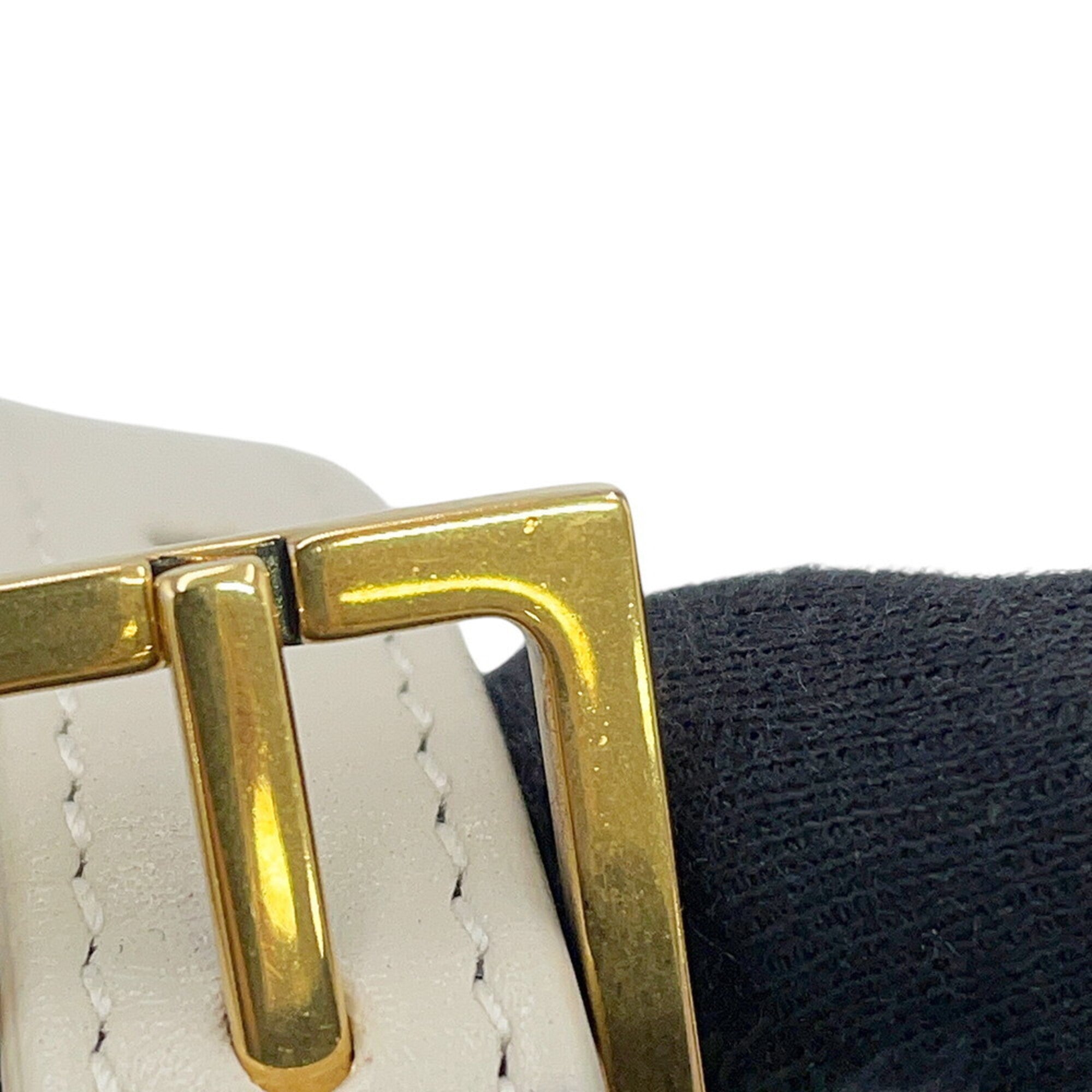 Saint Laurent Paris Manhattan Mini Leather Shoulder Bag 727766 SAINT LAURENT PARIS White Handbag — Like New