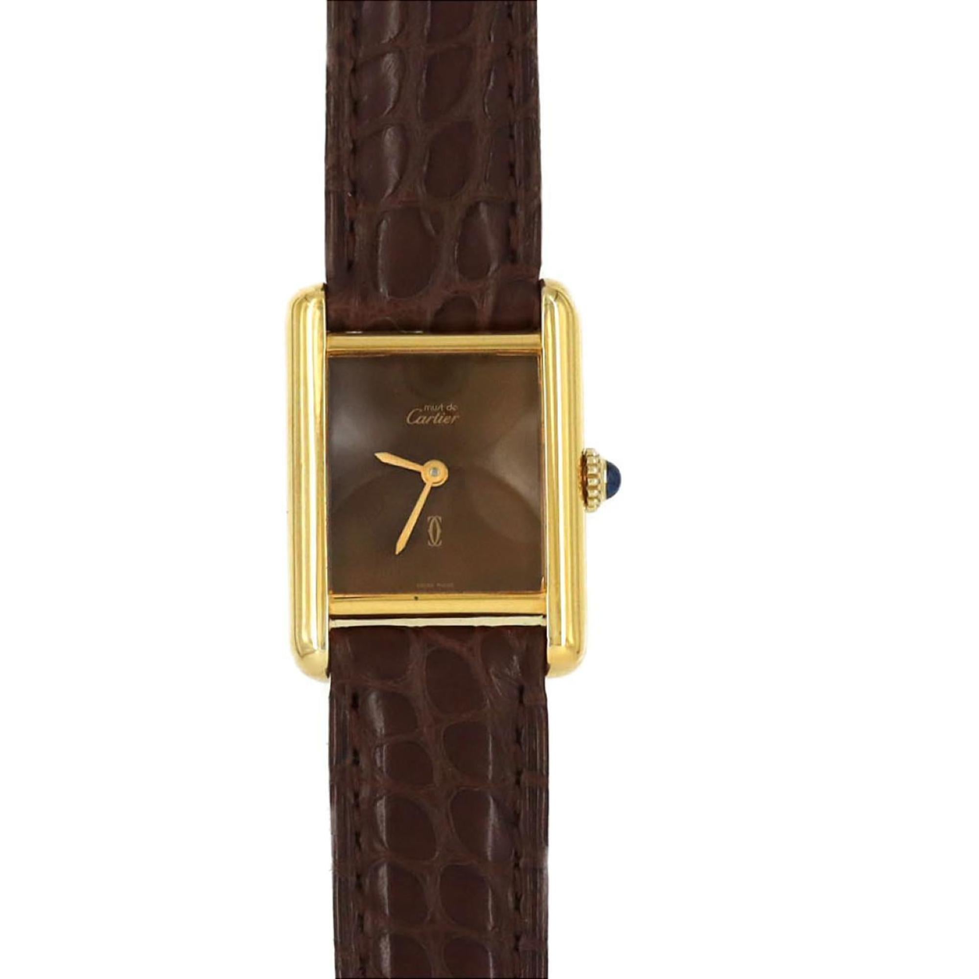 Cartier Must Tank SM GP 82975613 Watch, Manual Winding — Good