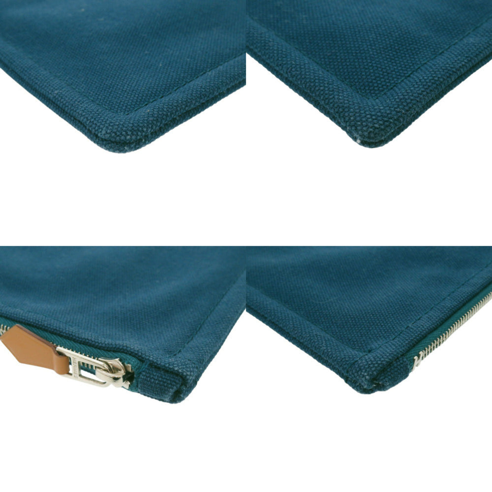 Like new Hermès Petit Duc Flat Pouch GM Cotton Blue 1233HERMES — Like New