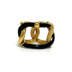 Bottega Veneta Men's Intrecciato Chain Ring — Like New