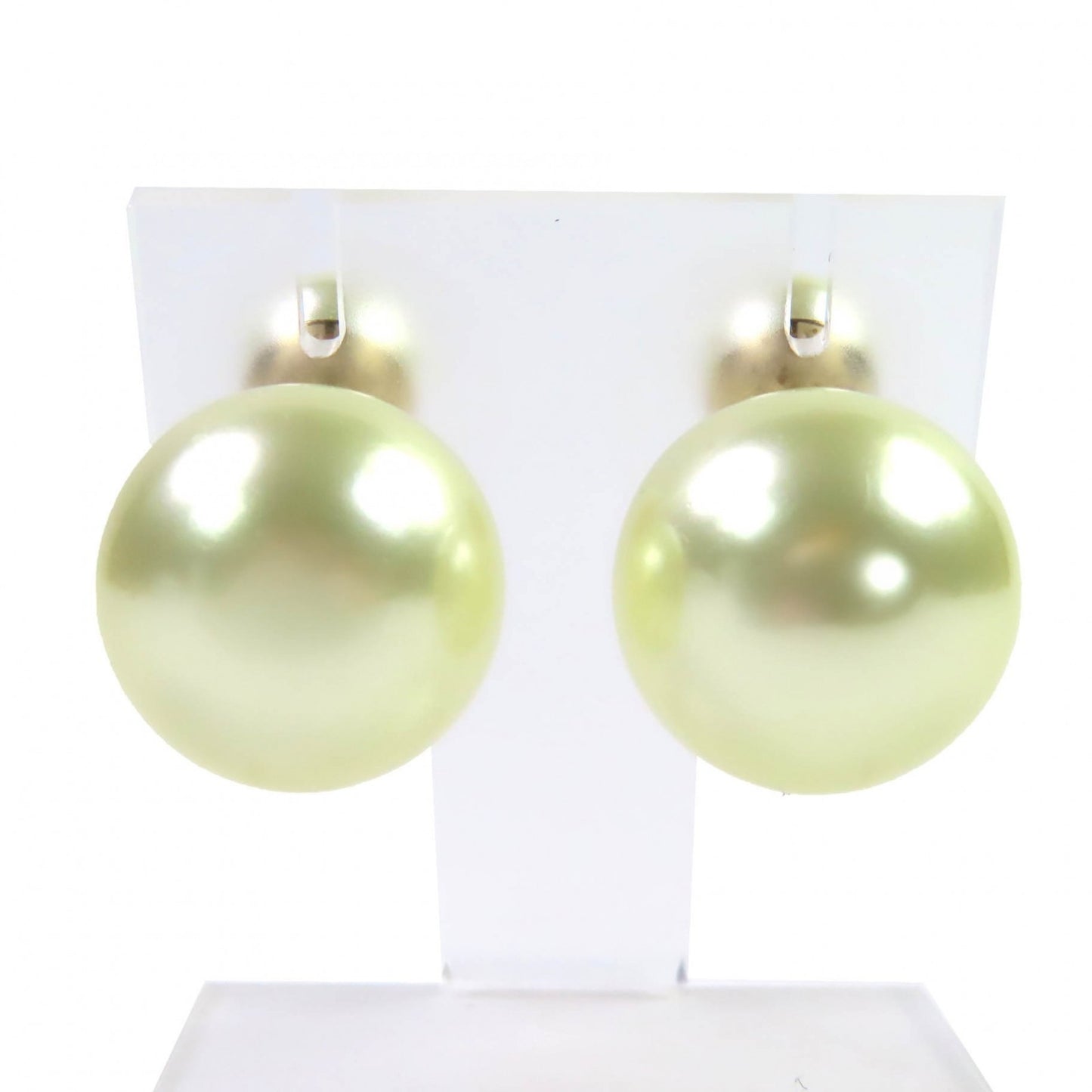 Christian Dior DIOR E0078MIDRS Tribales Faux Pearl Earrings for Women, White and Gold, Box Dust Bag Included