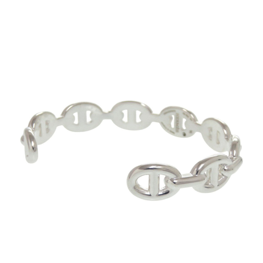 Hermes Chaine d'Ancre Enchainée Bangle ST Sterling Silver 925 1342HERMES — Like New