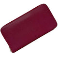 Hermès Round Long Wallet Azap Silkin f-24824 Bordeaux Leather Epson N Stamp HERMES Pink Wine Red Women's