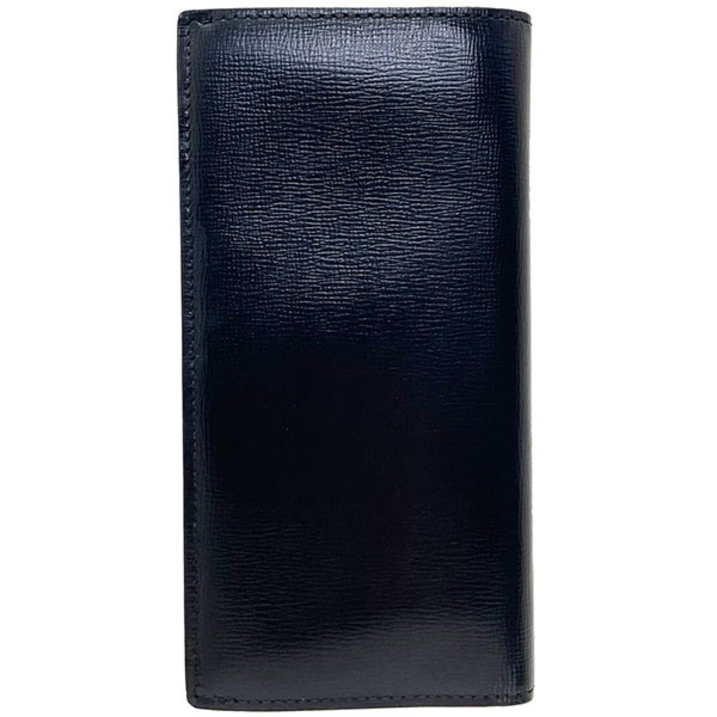 Burberry long wallet, bi-fold leather, black, BURBERRY, men's, HH-14980
