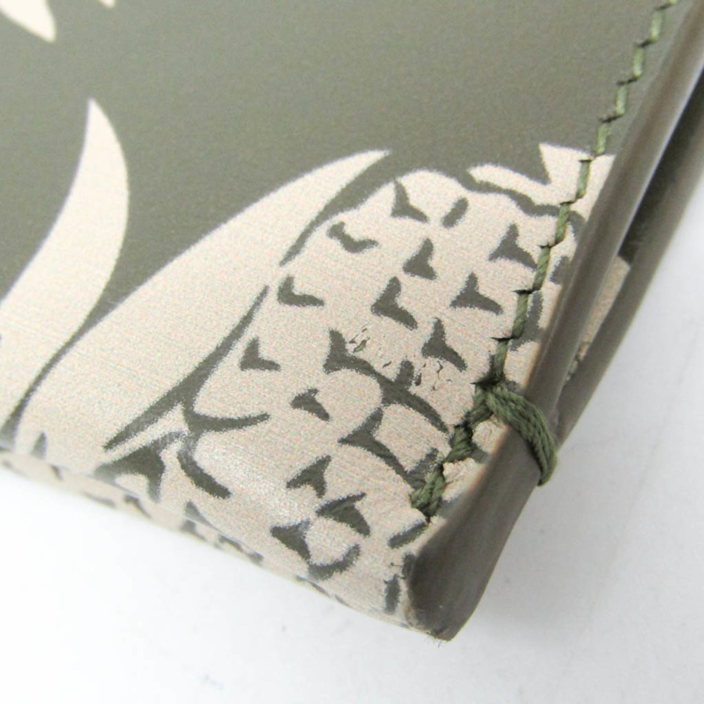 Saint Laurent Pineapple Pattern 397294 Women's Leather Clutch Bag Beige,Khaki