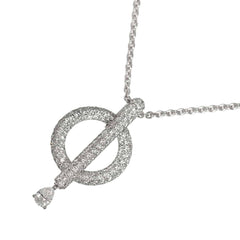 Chanel Omega Diamond Necklace 40cm 18K WG White Gold 750 — Like New