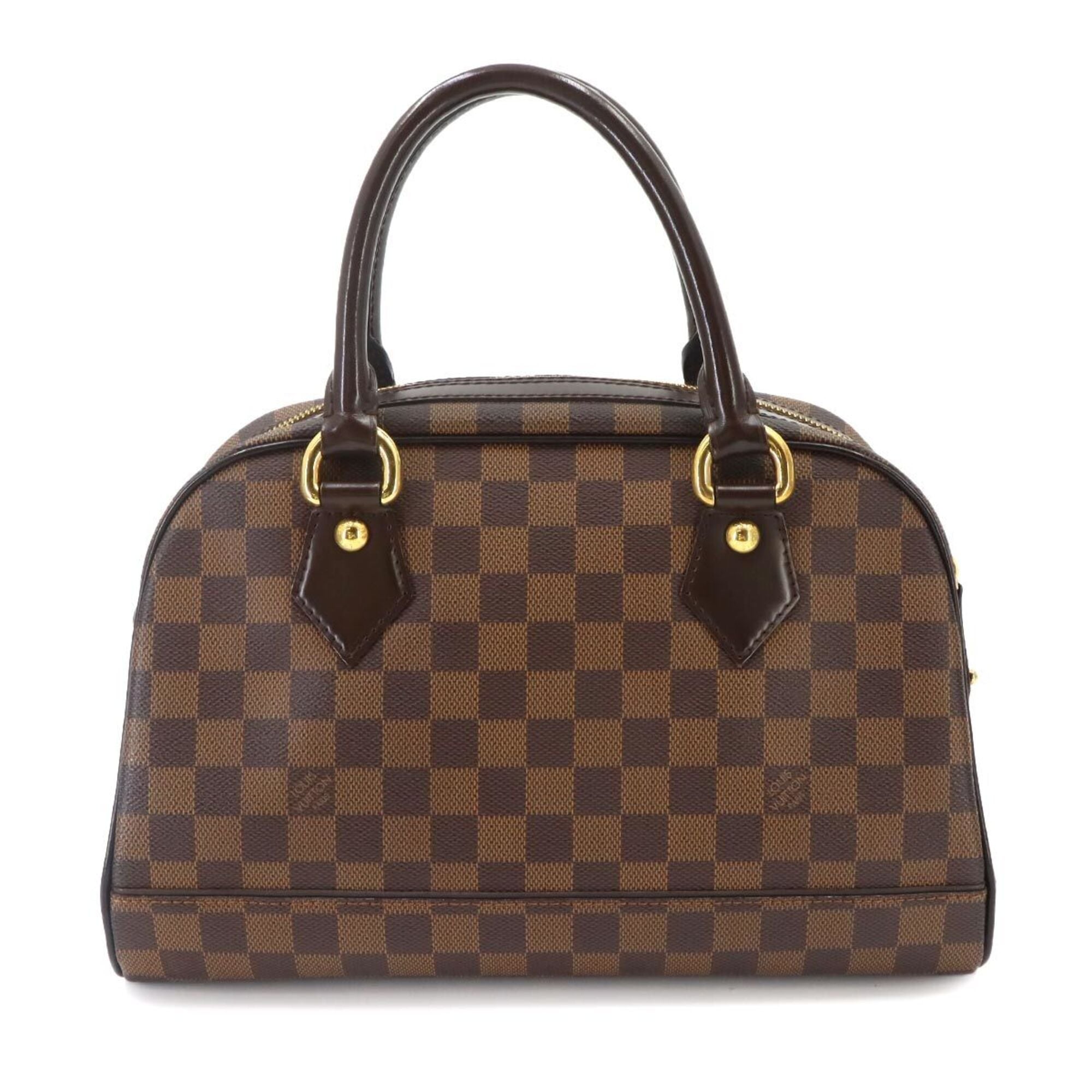 Louis Vuitton Damier Duomo Handbag, Ebene, N60008, Gold Hardware — Like New