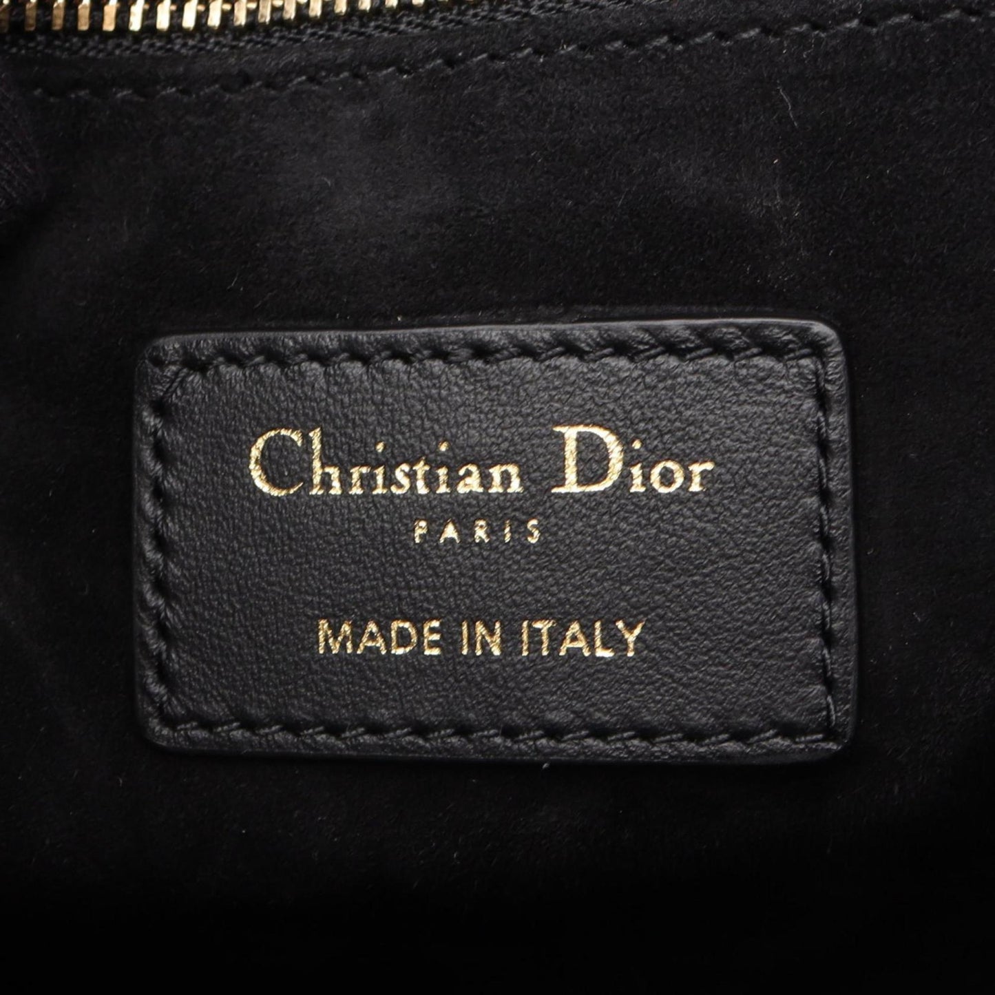 Christian Dior Dior BOOK TOTE Medium Micro Cannage Leather Tote Bag, Women's, Black, M13240WHP_M900