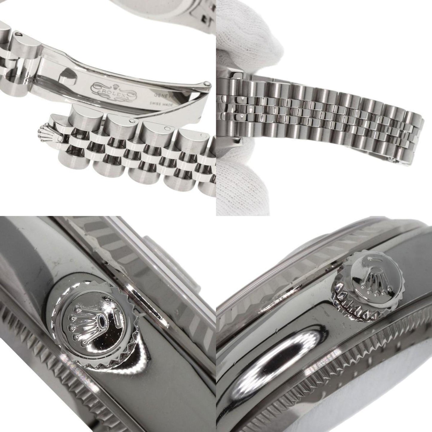 Rolex 179174G Datejust 10P Diamond Watch Stainless Steel SS K18WG Ladies ROLEX