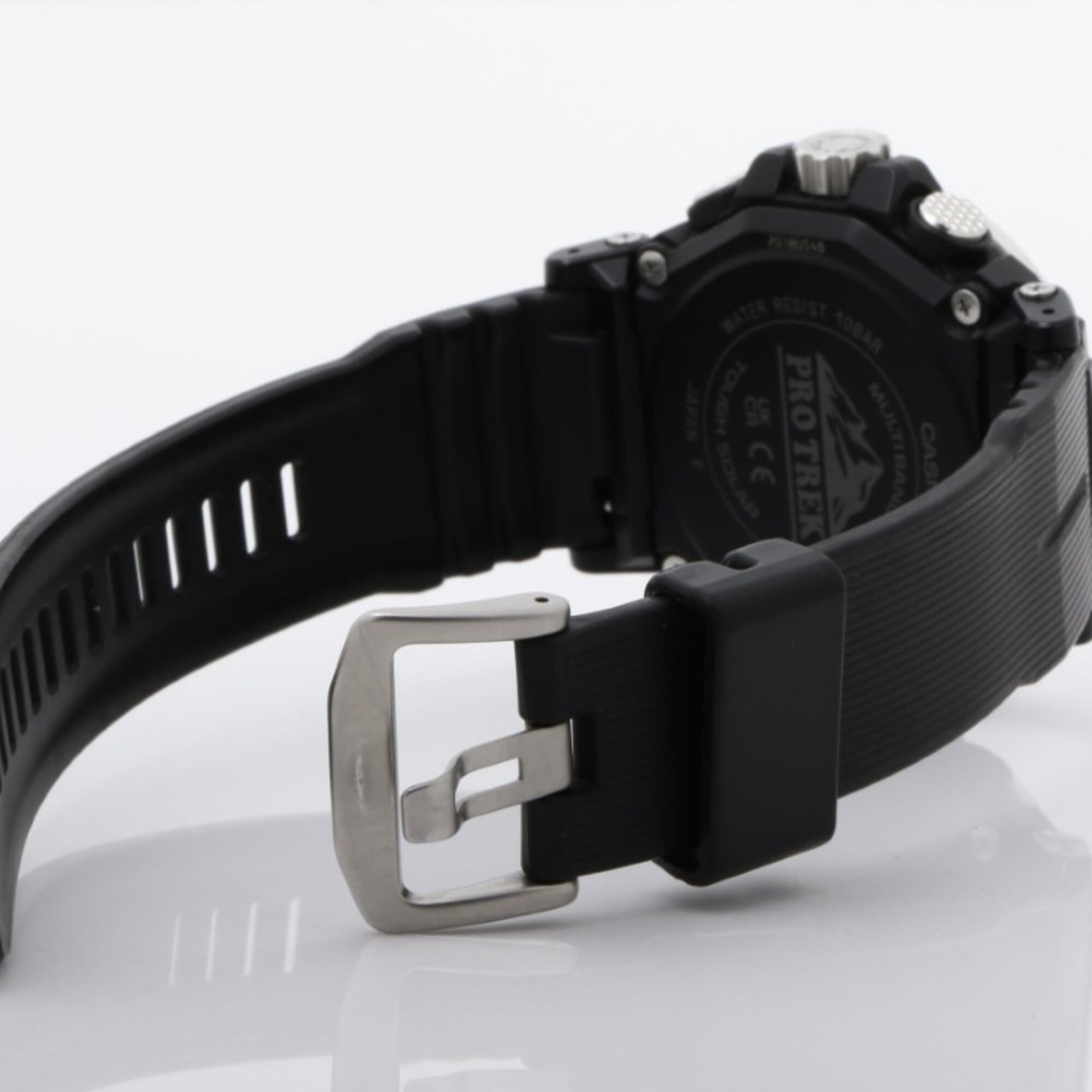CASIO PRO TREK Climber Line PRW-61-1AJF Black Resin/Stainless Steel Men's Watch — Good