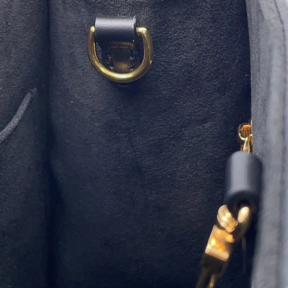 Louis Vuitton Monogram Empreinte OnTheGo PM Handbag M45653 Black 2-way LOUIS VUITTON — Like New