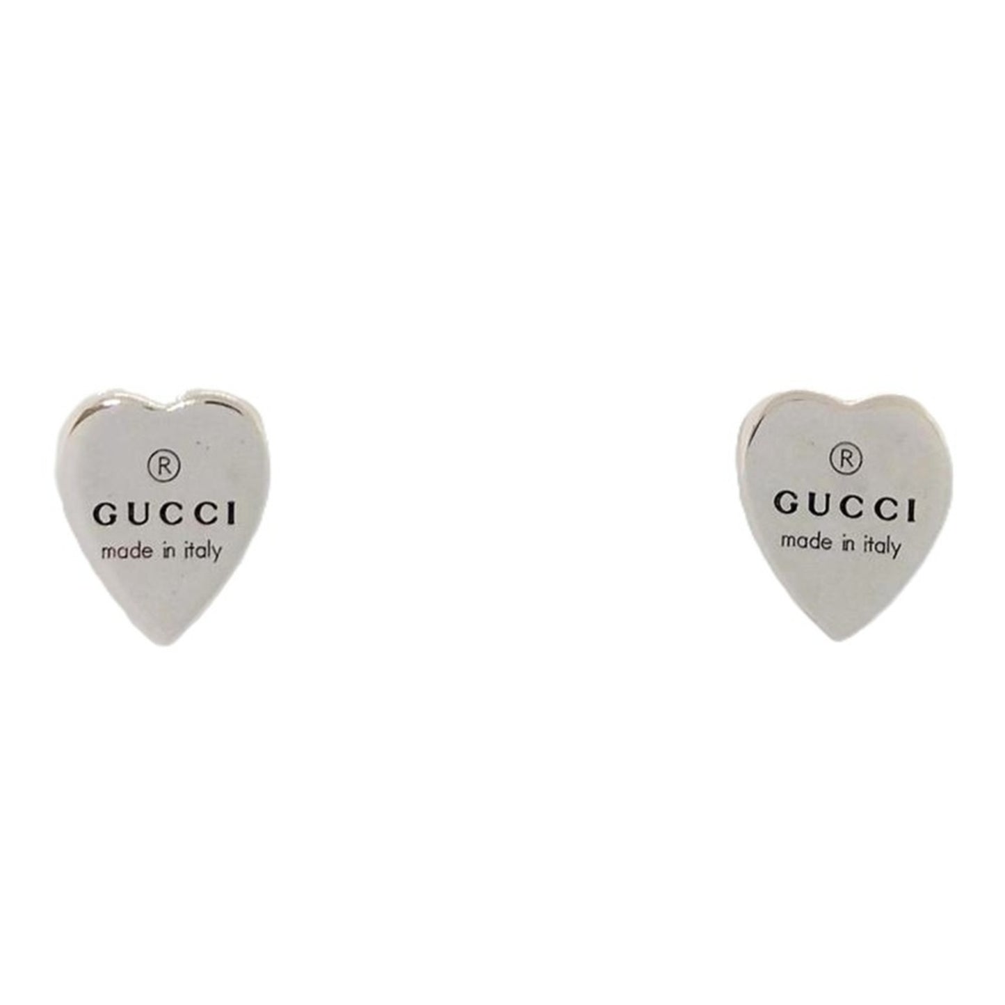 GUCCI Heart Shape Earrings SV925 Silver