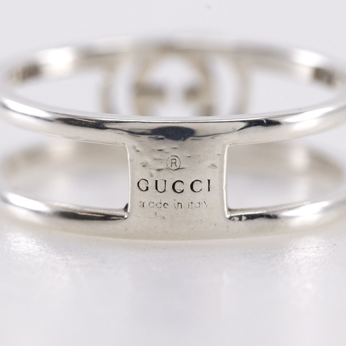 Gucci G Ring, size 10, ring, 925 silver, approx. 2.0g, logo for women
