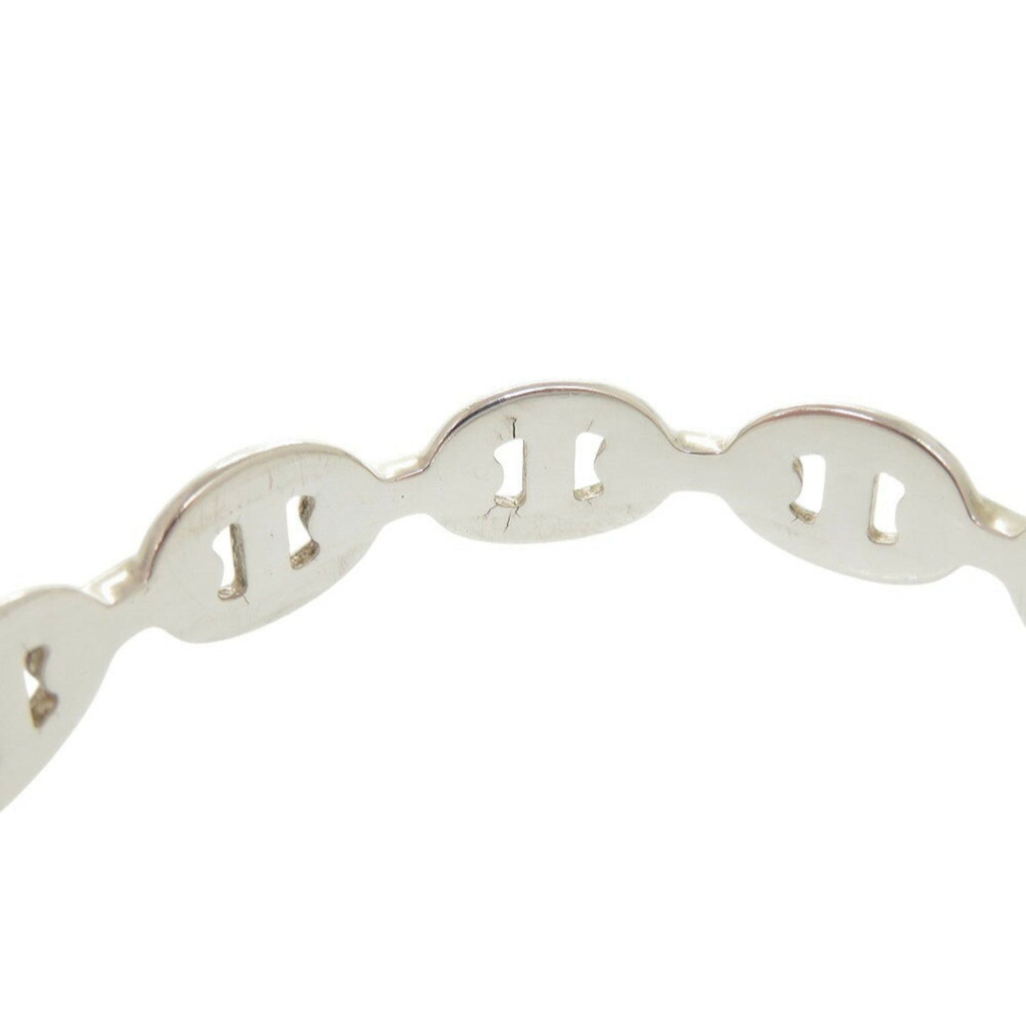 Hermes Chaine d'Ancre Anchaine SH Silver 925 Bangle Bracelet 1040HERMES