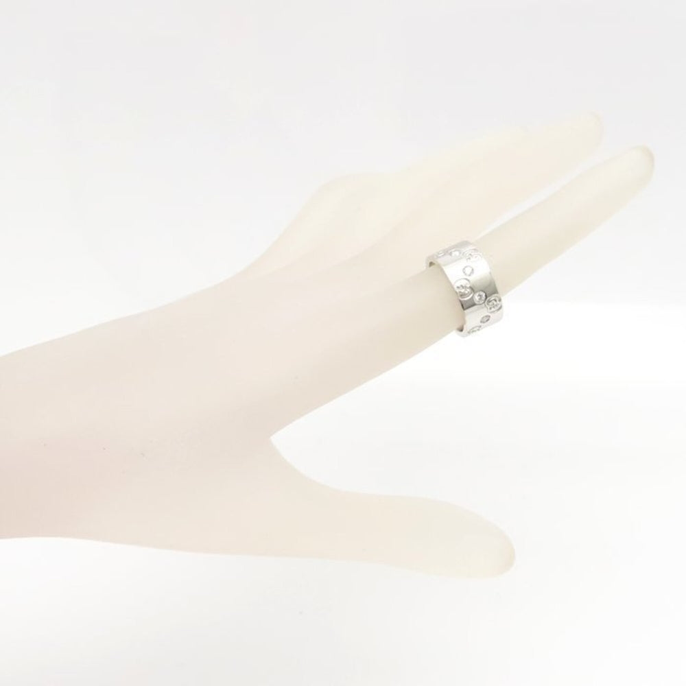 GUCCI Icon Wide Ring, Diamond Size 11, K18WG, Women's, Item No. 295401 — Like New