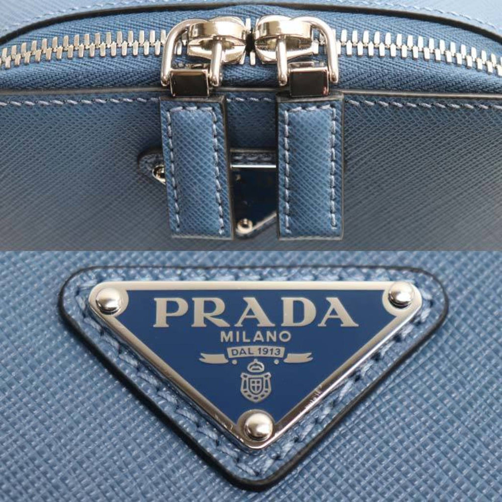 PRADA Brick Saffiano One-Shoulder Body Bag, Blue, 2VZ106, Men's