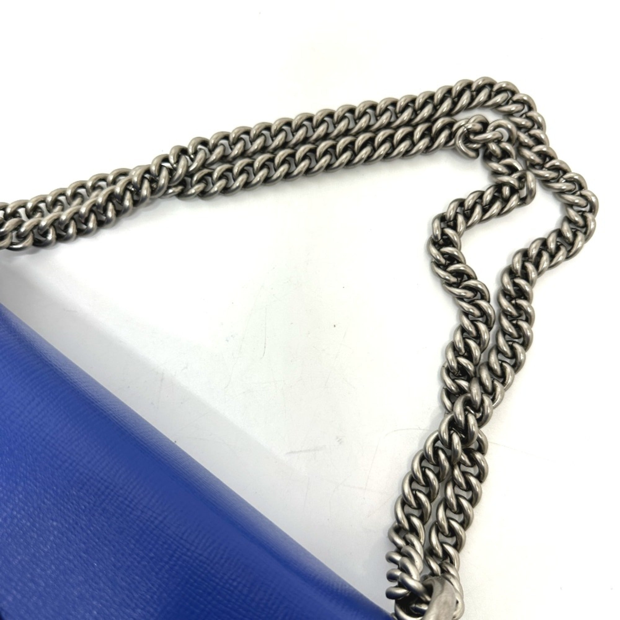 Gucci 400249 Bicolor Chain shoulder Shoulder Bag blue Green — Like New