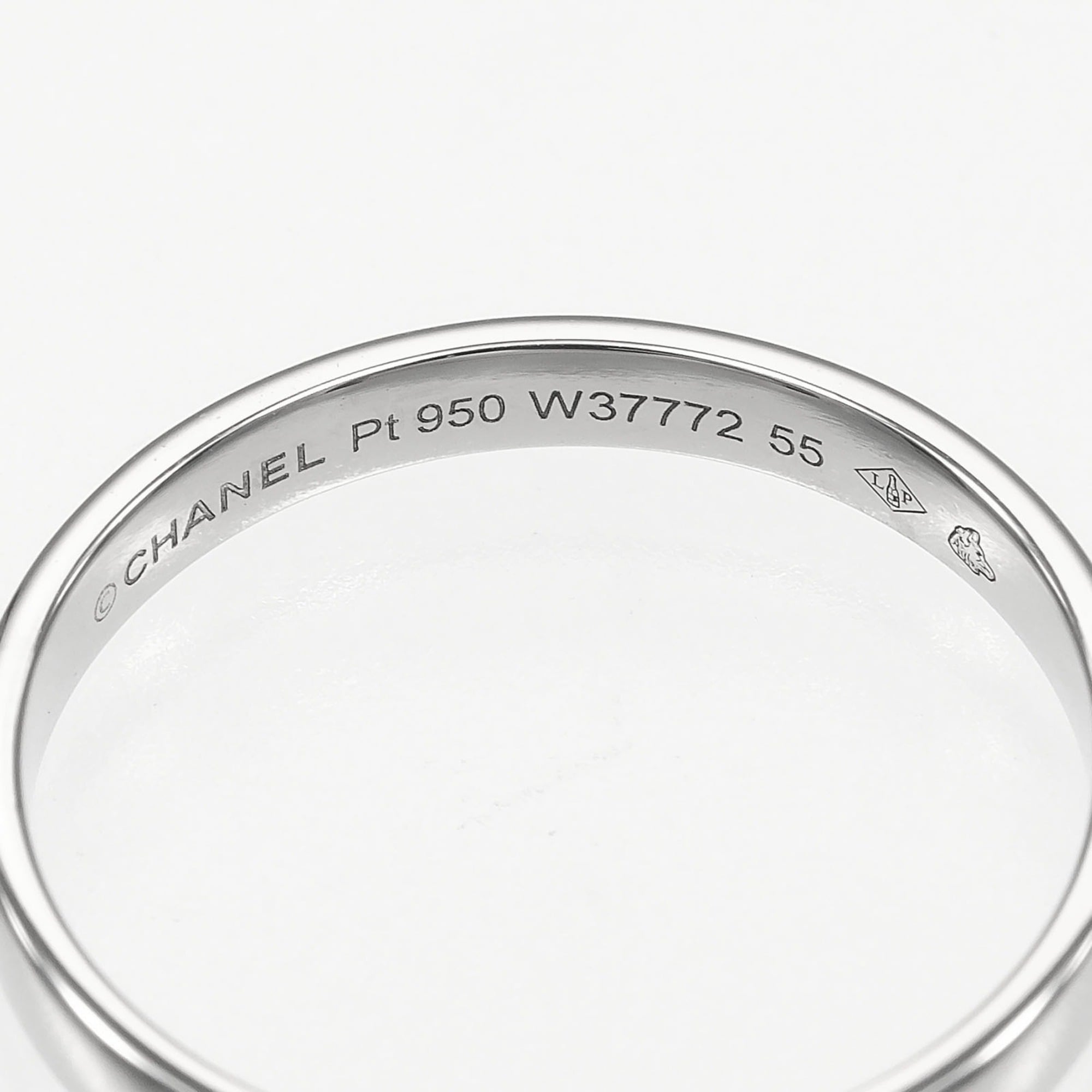 Chanel John Eternal Ring, Size 14, Platinum 950, Approx. 3.23g — Like New