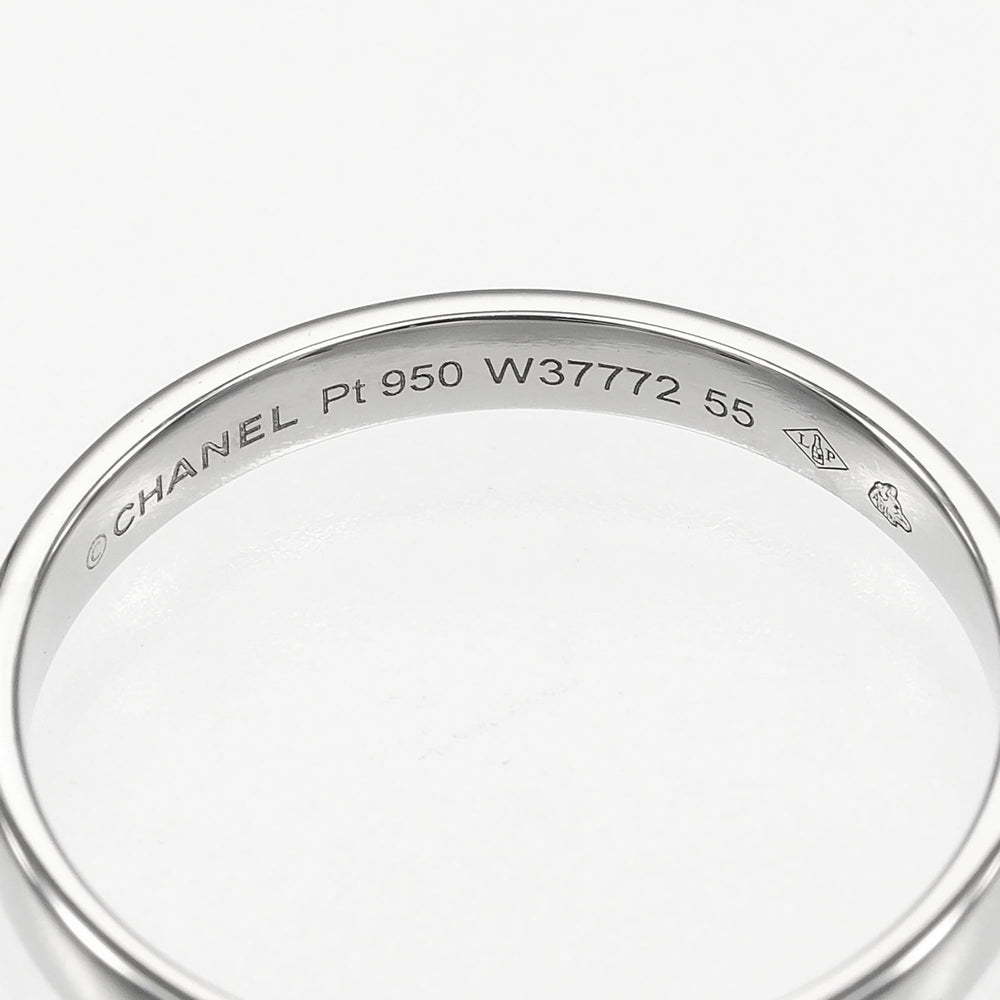 Chanel John Eternal Ring, Size 14, Platinum 950, Approx. 3.23g — Like New