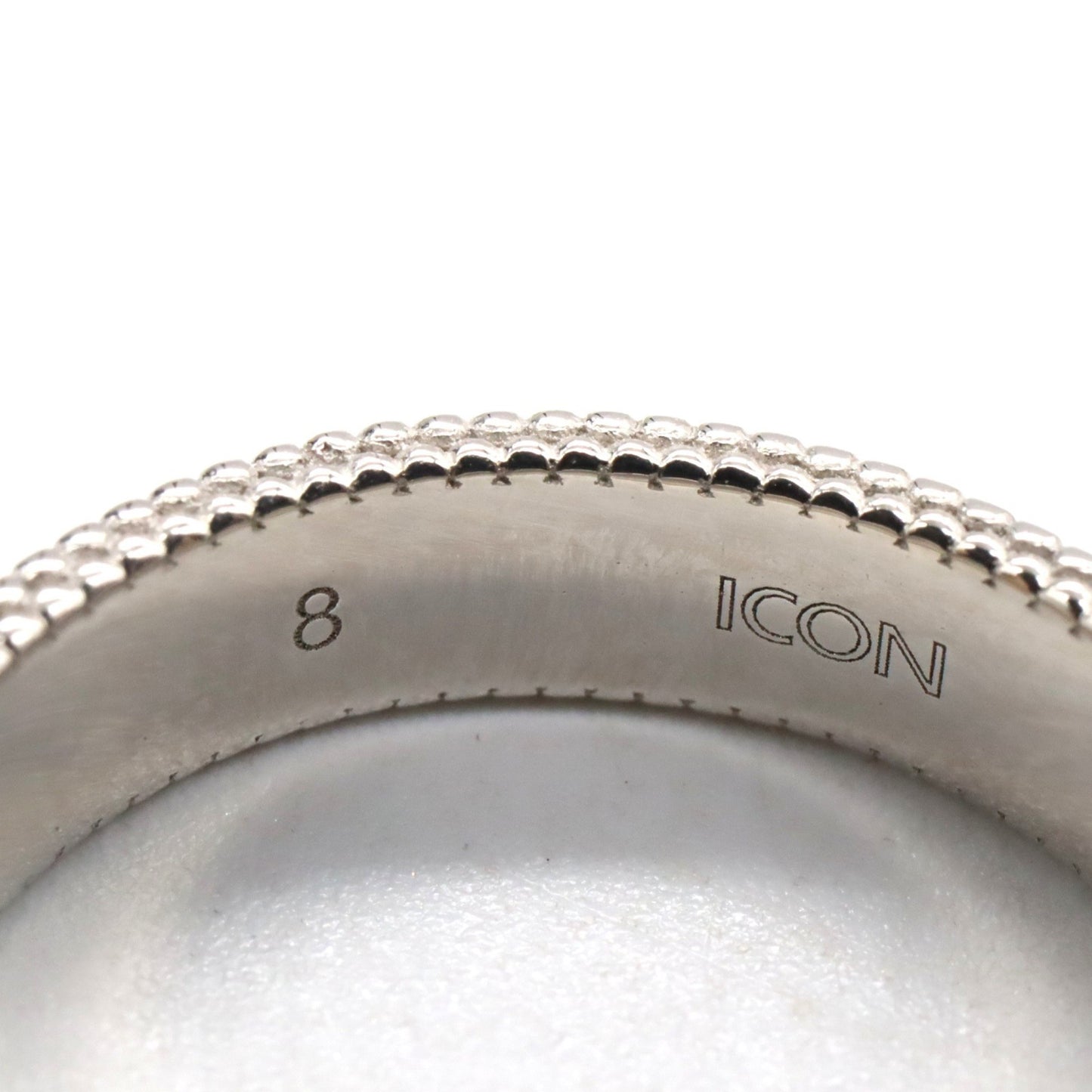 Gucci Icon Ring, 18K White Gold with Diamonds, Silver, for Men and Women