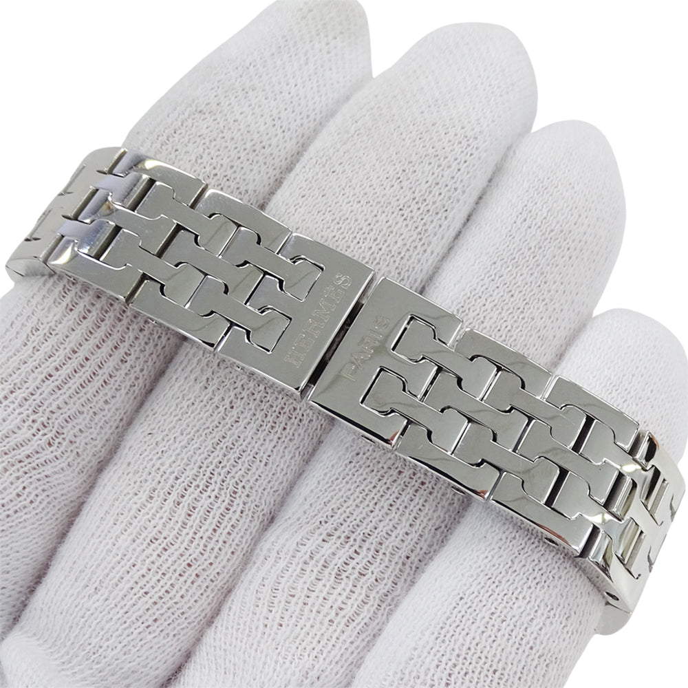 Hermes HERMES Women's Watch Brand H-Watch Quartz QZ Stainless Steel SS HH1.210 Silver Black — Good