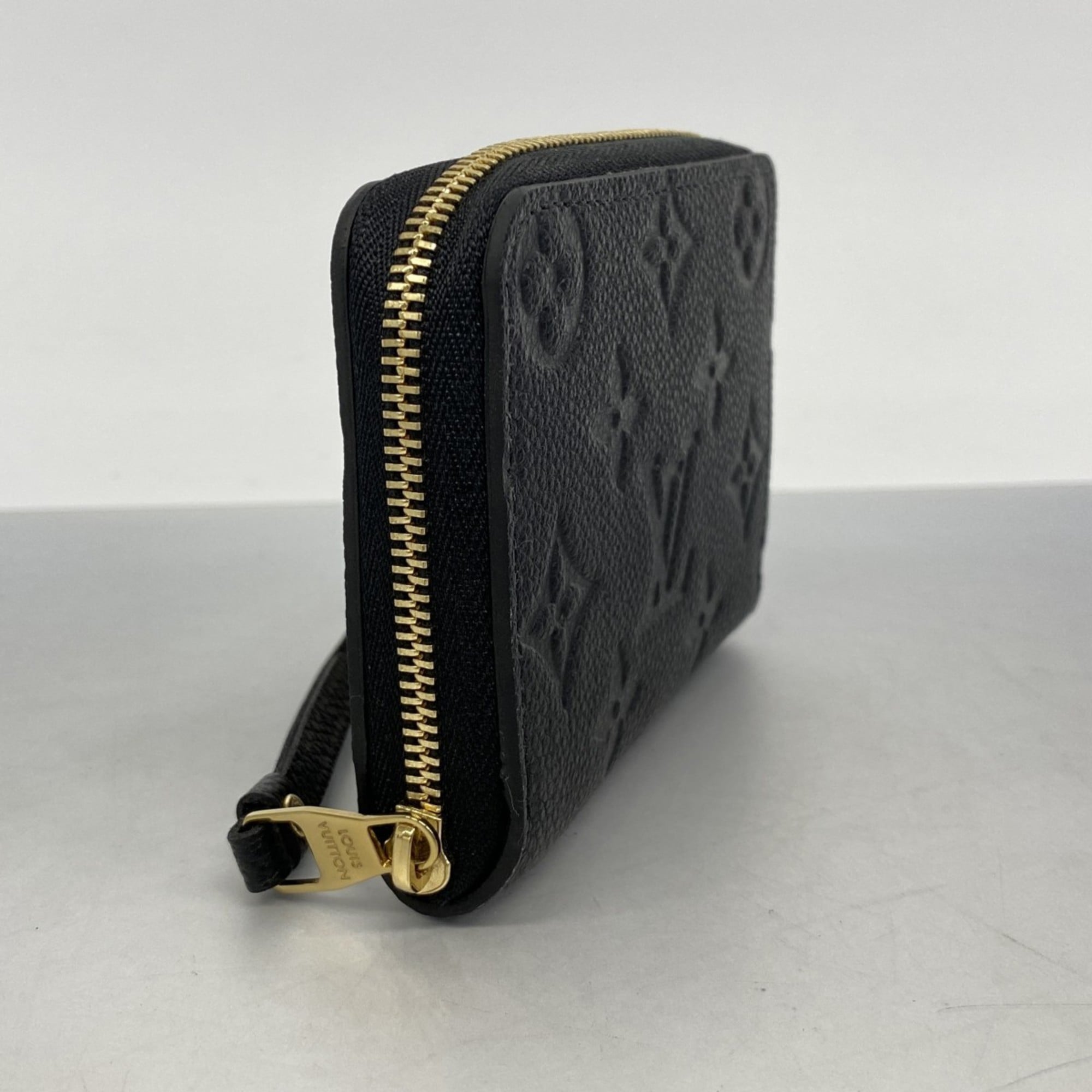 Louis Vuitton Monogram Empreinte Zippy Coin Purse M60574 Noir Women's