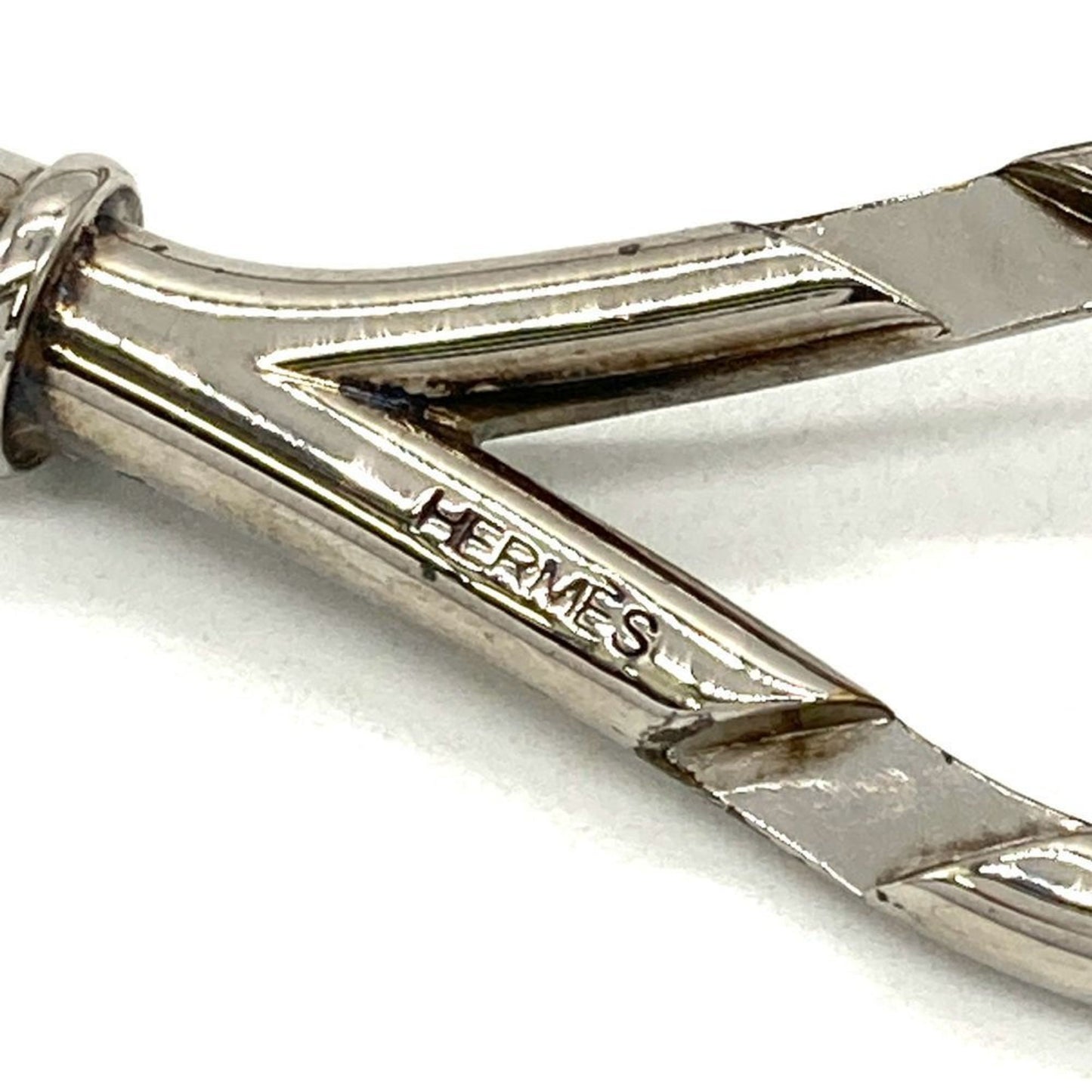 Hermes HERMES Atame Choker Silver Double Bracelet