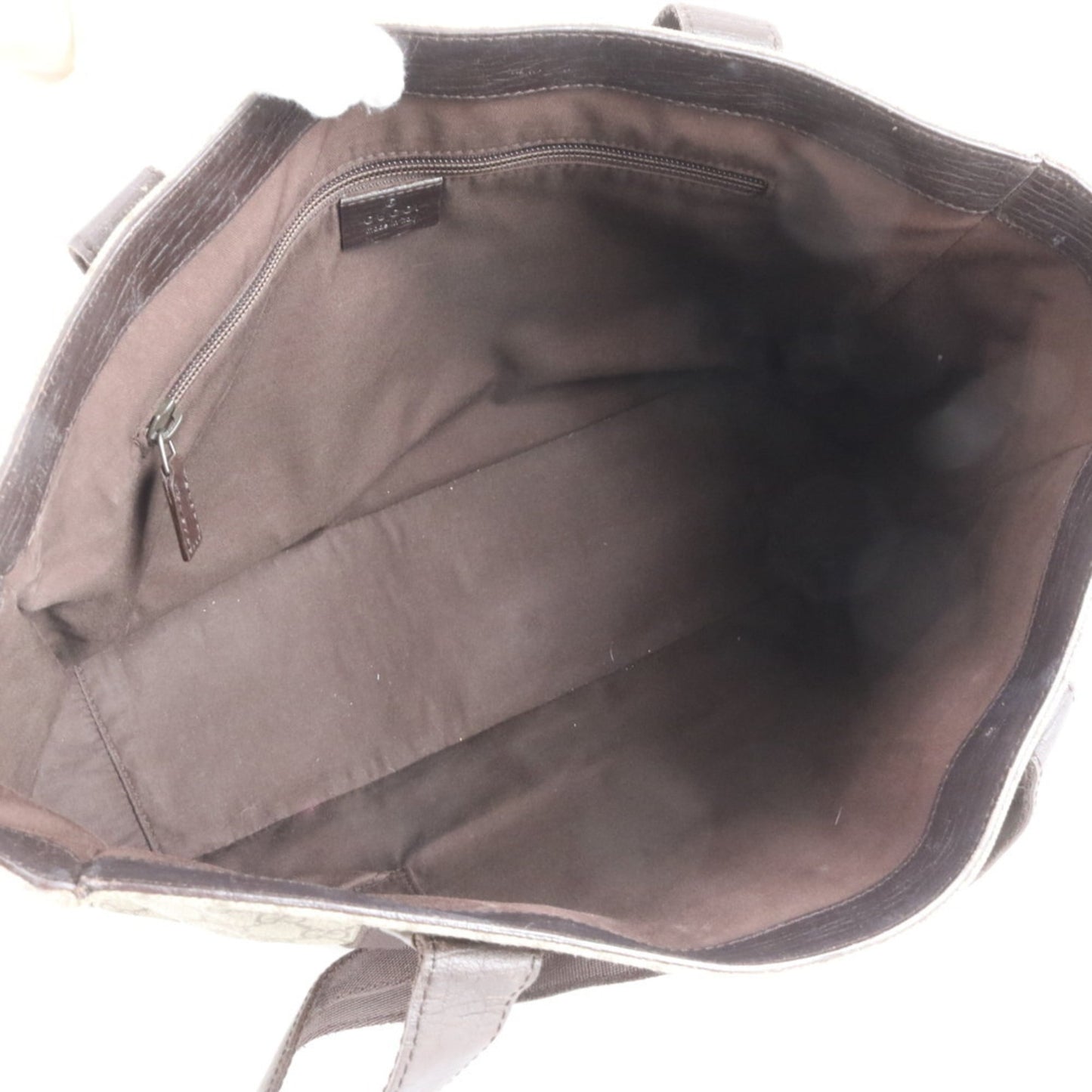 Gucci GG Supreme 141624 Leather Tote Bag, Shoulder Brown, Men's