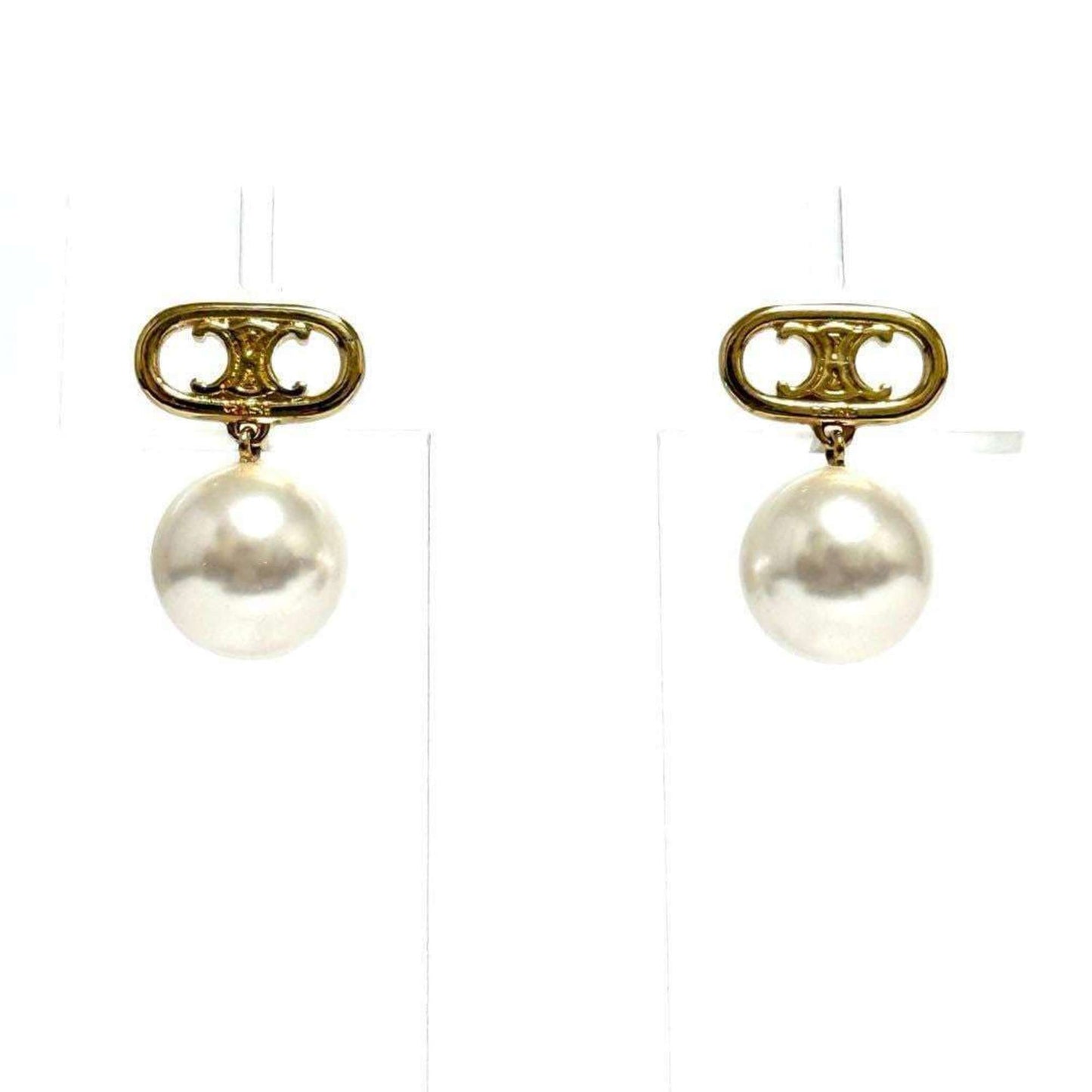 Celine Women's Les Perles Stud Earrings with Imitation Pearls