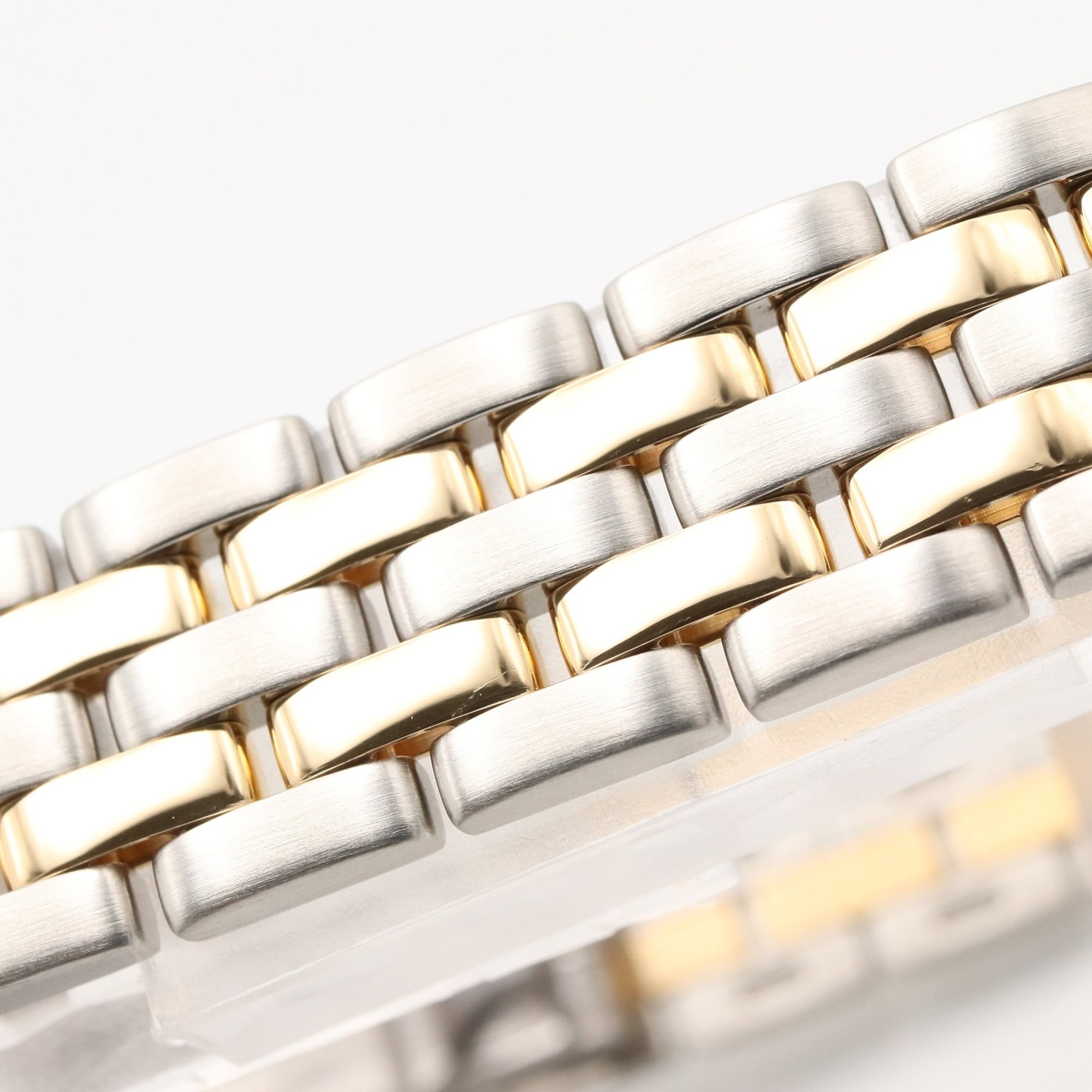 Cartier Panthère SM 2-Row Watch, 18K (Yellow Gold) Stainless Steel, Ladies', Ivory (W25029B6) — Very Good