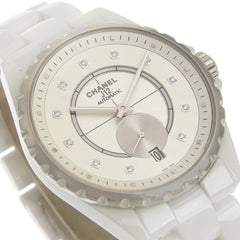CHANEL J12 Watch, 11 Diamonds, Cal. 2895-2, H4345, White Ceramic with Automatic, Small Seconds, Dial, J12, Boys — Very Good
