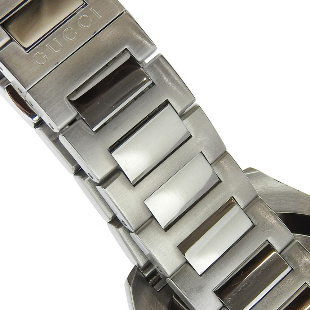 Gucci Date 100m YA142201 142 2 Black Dial Stainless Steel Quartz Watch with Battery, 43mm Men's — Very Good