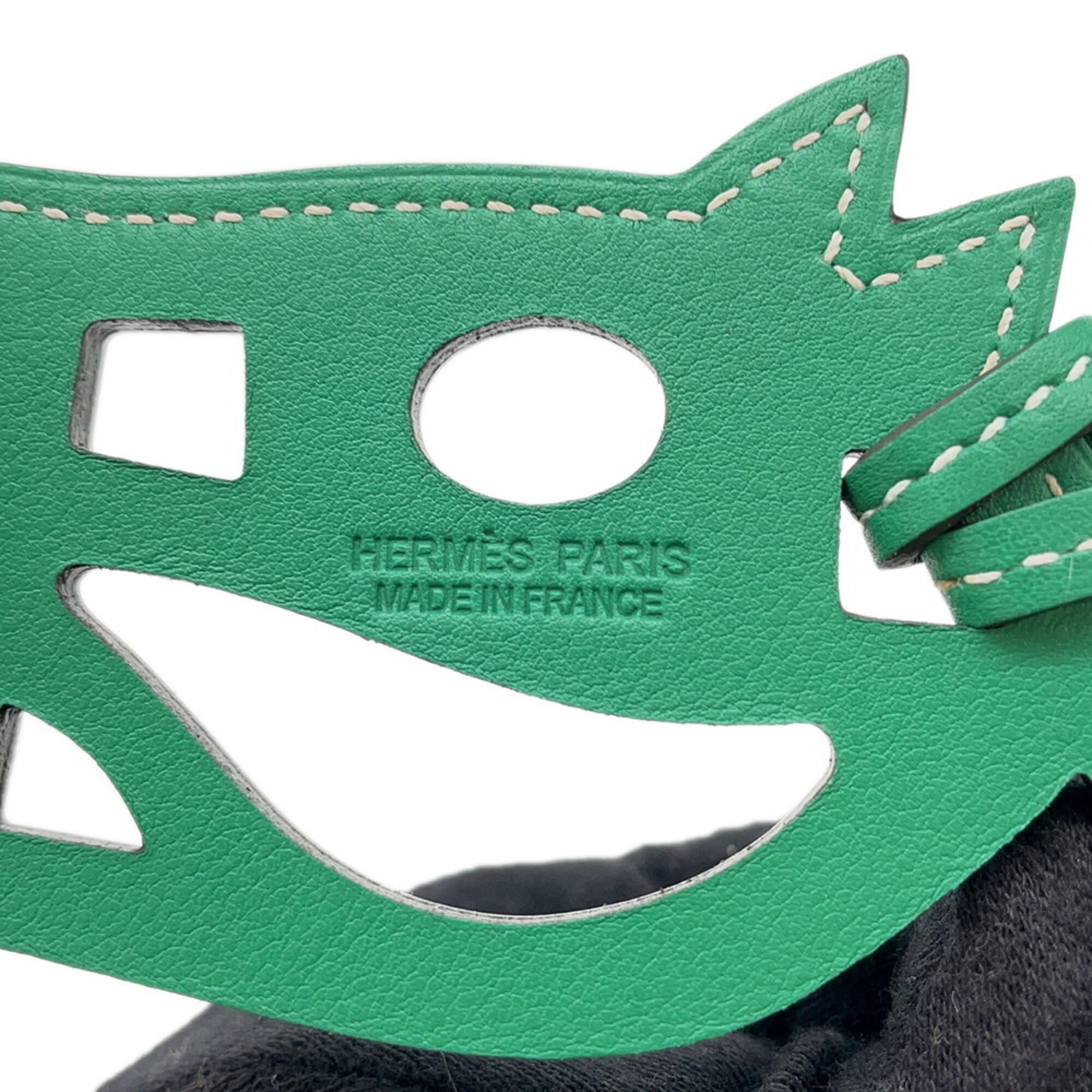Hermes accessory bag charm Paddock Cheval mint Swift HERMES — Like New
