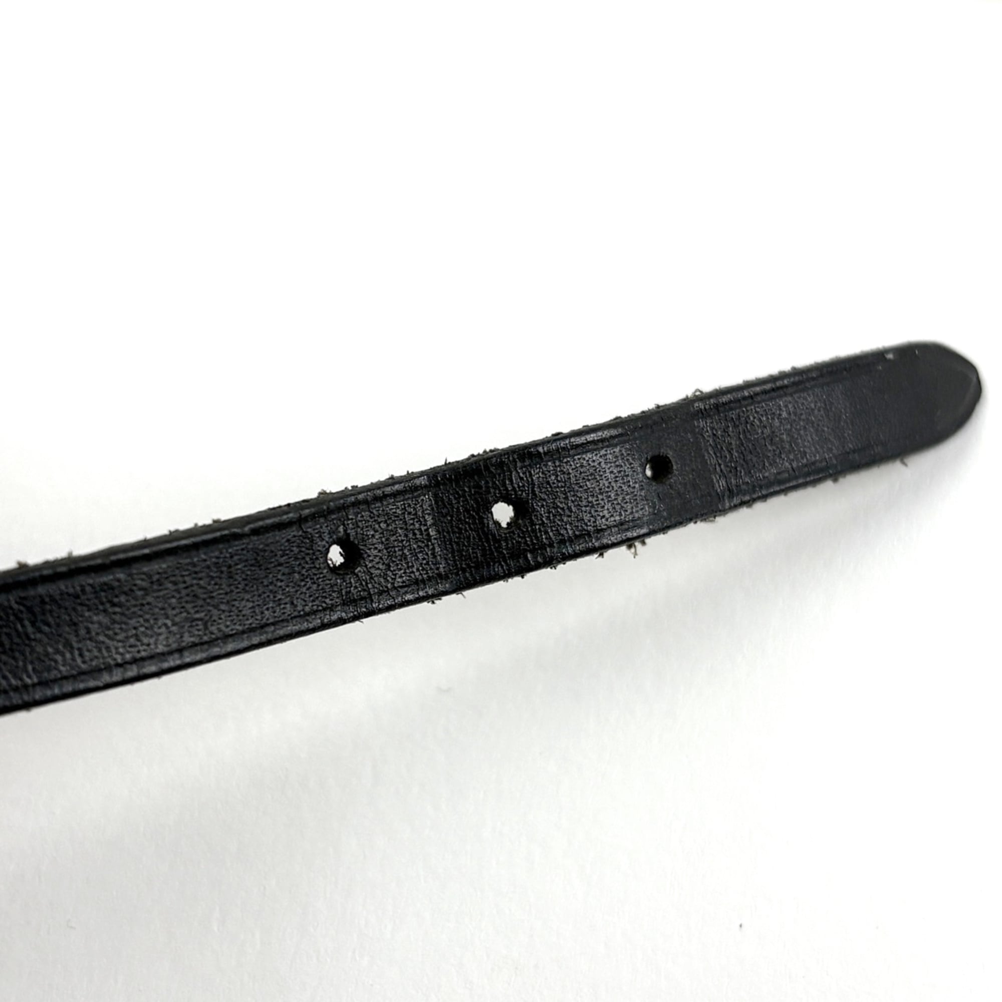 Hermes Hermès API 3 Bracelet, 3-Row Leather Silver and Black, Women's