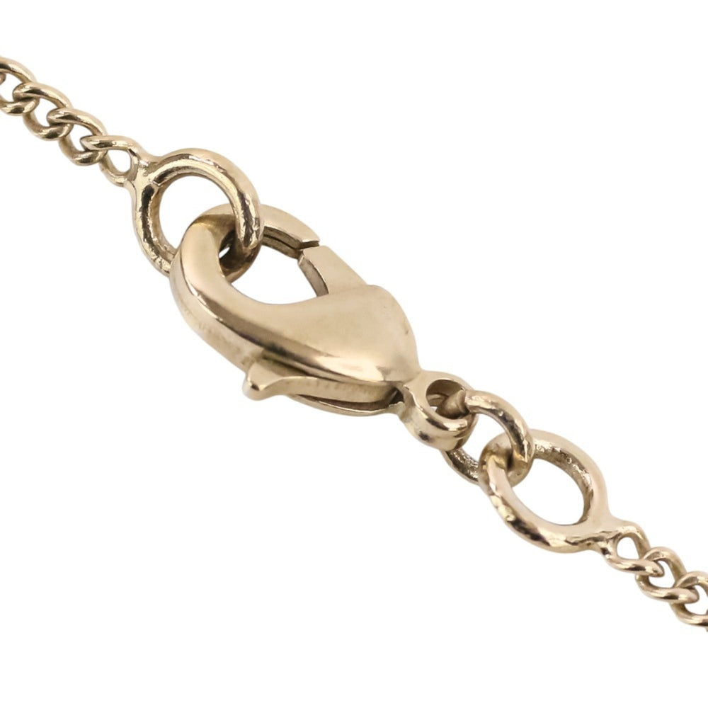 B13S CHANEL Chanel Coco Mark Pearl Chain Necklace Gold Color Women's — Like New